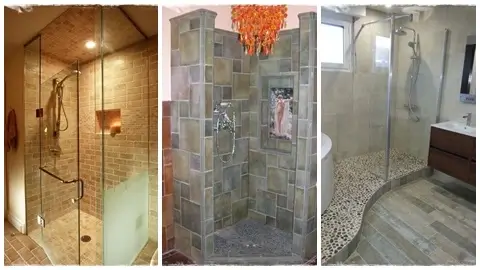 fürdőszoba épített zuhanyzó